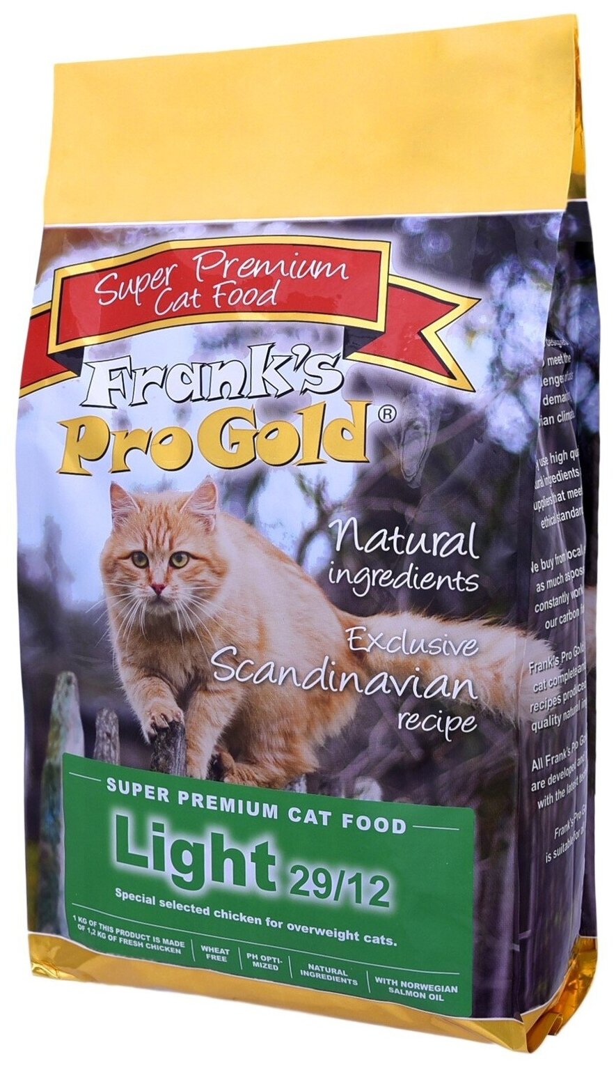 Корм Frank's ProGold для кошек, склонных к полноте (Light 29/12), 3 кг - фотография № 1