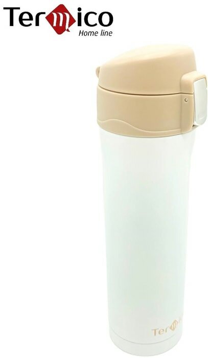 Термос бутылка для чая и кофе "Termico", 450 мл, белая - фотография № 18
