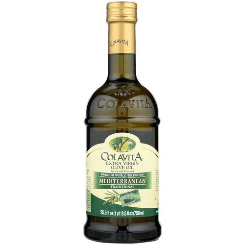 Масло оливковое ColavitA Extra Virgin Mediterranean traditional, стеклянная бутылка, 0.5 л