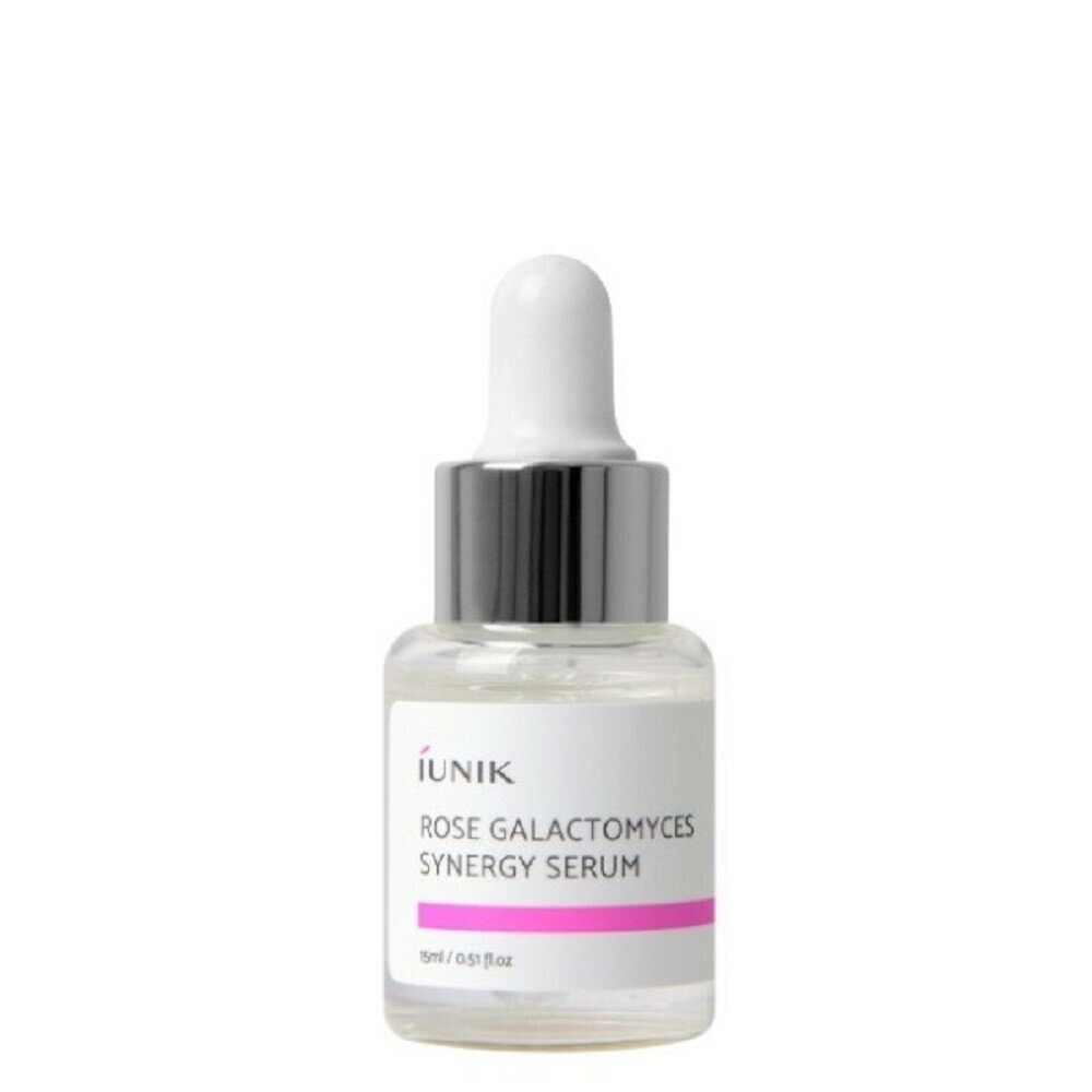 IUNIK сыворотка с розовой водой 10%и галактомисисом 50% iU30 15мл Rose Galactomyces Synergy Serum