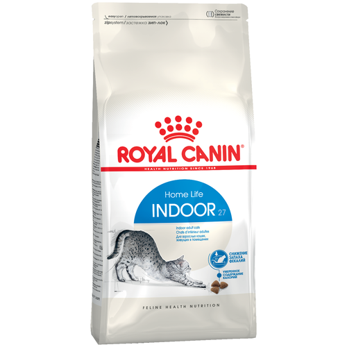 Корм сухой ROYAL CANIN Indoor 27 для кошек, живущих в помещении,в возрасте от 1-го года до 7-ми лет, 400 г