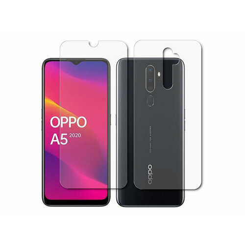 Гидрогелевая пленка LuxCase для Oppo A5 2020 0.14mm Front and Back Transparent 86975 гидрогелевая пленка luxcase для oppo a73 0 14mm matte front and back 87649