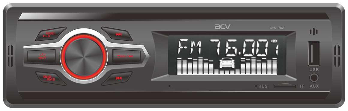 Автомагнитола ACV Avs-1702r 1DIN 4x25Вт 35448 .