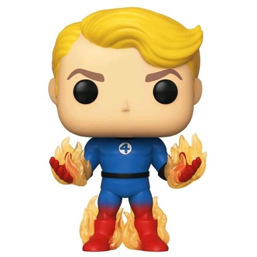 fantastic four retro marvel legends human torch 6 inch action figure Фигурка Funko POP! Fantastic Four: Факел 45007, 9.5 см