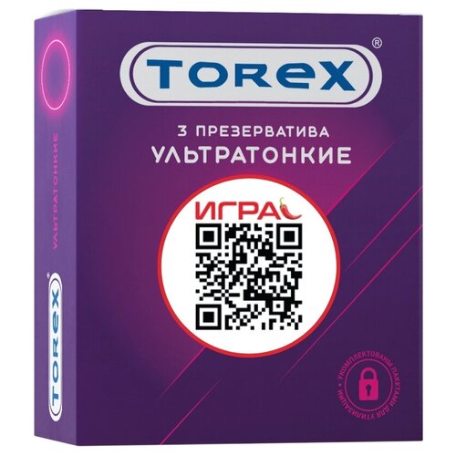 Презервативы TOREX Ультратонкие, 3 шт. презервативы torex party ультратонкие 3 шт