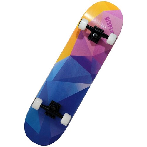 фото Детский скейтборд rgx mg dbl 463, 31x8, синий/фиолетовый