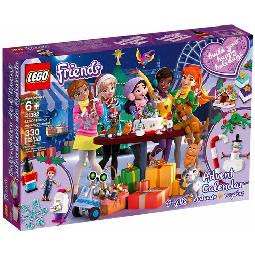 LEGO Friends 41382 Advent Calendar 2019, 330 дет. конструктор френдс friends домик на дереве для друзей 587 деталей