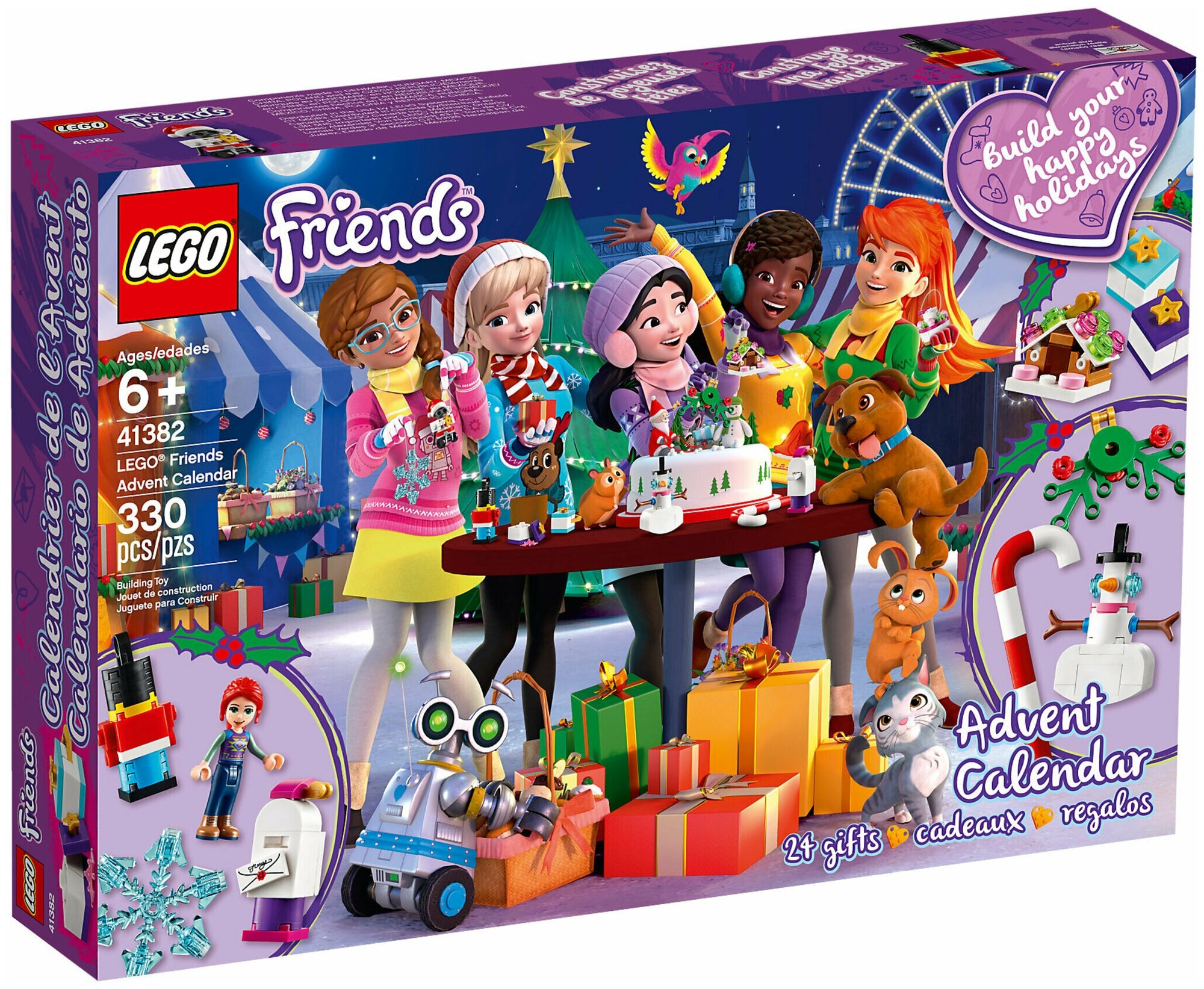 Конструктор Lego Friends Heartlake Новогодний календарь, 330 деталей (41382) - фото №1