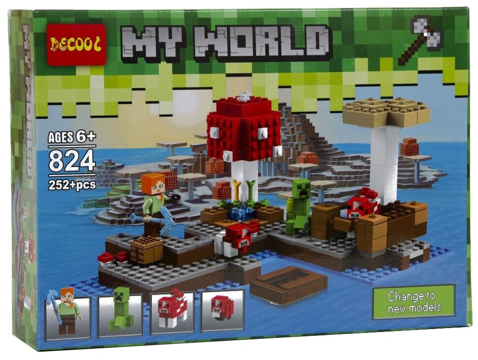 Конструктор Jisi bricks (Decool) My World 824 Затонувший остров