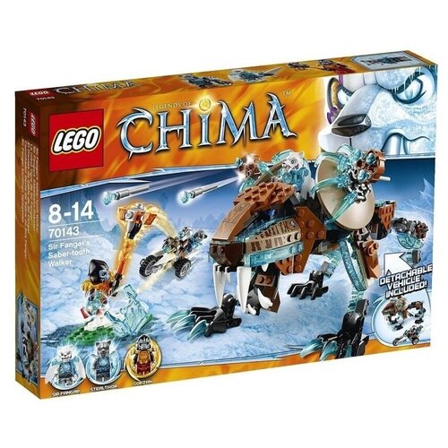 Конструктор LEGO Legends of Chima 70143 Саблезубый шагающий робот Сэра Фангара, 415 дет. конструктор lego legends of chima 70156 лёд против пламени 110 дет