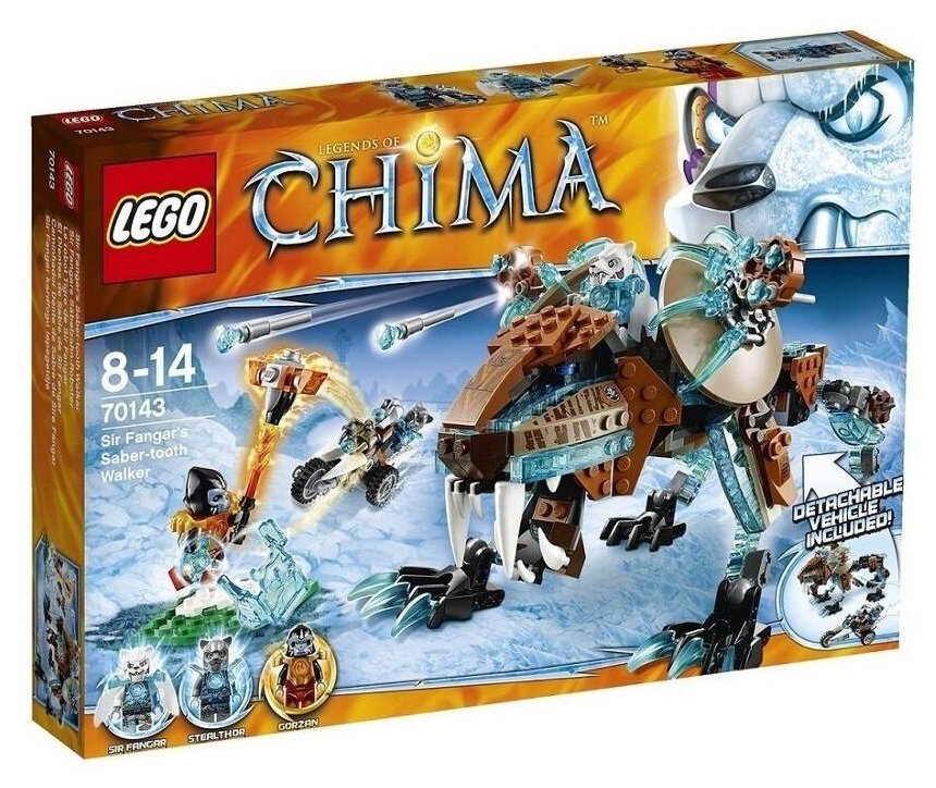 Конструктор LEGO Legends of Chima 70143 Саблезубый шагающий робот Сэра Фангара, 415 дет.