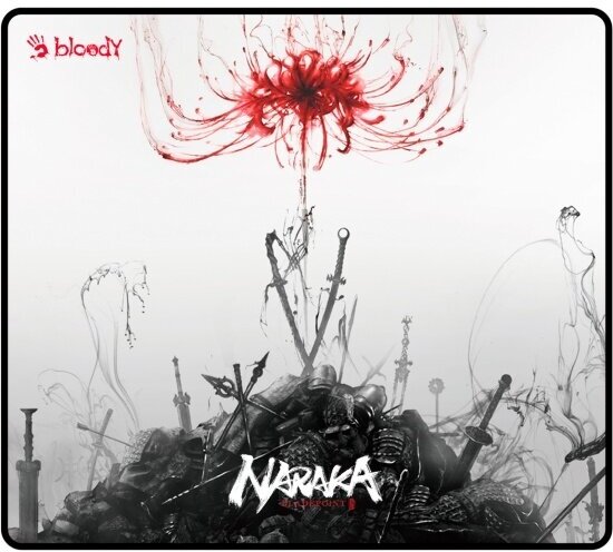 Коврик для мыши A4TECH Bloody BP-45 Naraka белый/рисунок 450x400x3мм