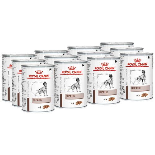 Влажный корм для собак Royal Canin Hepatic, при заболеваниях печени 1 уп. х 12 шт. х 420 г