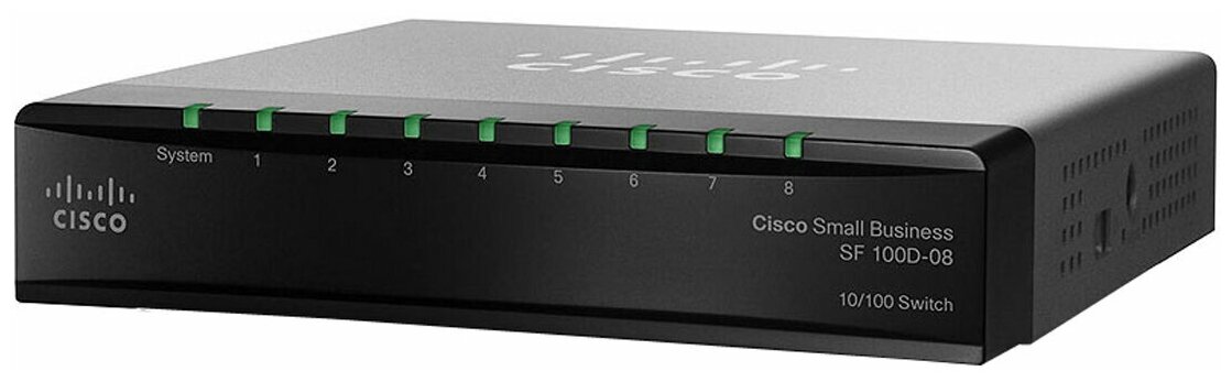 Коммутатор Cisco SB SF100D-08-EU Коммутатор 8-портовый, SF100D-08 8-Port 10/100 Desktop Switch