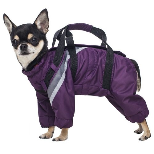 DogVille Одежда для собак комбинезон зимний со светоотражающими полосами на йорка, той-терьера,чихуахуа 52725д