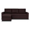 Угловой диван-кровать Дуглас, кофейный - изображение