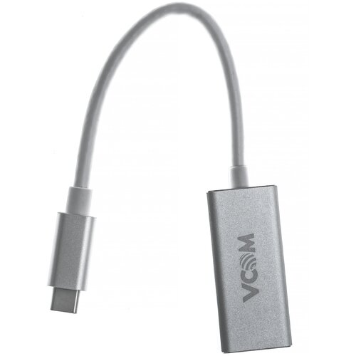 Кабель-адаптер USB 3.1 Type-Cm -->HDMI A(f)3840x2160@30Hz,10Gbps, Aluminum Shell, 0,15m VCOM