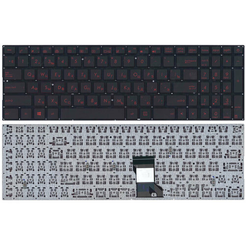 Клавиатура для Asus G501JW с подсветкой p/n: 13NB07D3AM0121, 0KNB0-662MUS00 клавиатура для ноутбука asus g501 g501j g501jw g501v g501vw n501 n501j n501jw n501v черная красные кнопки с подсветкой