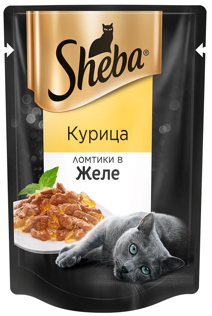 Sheba Паучи для кошек курица в желе 10244482 0,085 кг 36275 (10 шт)