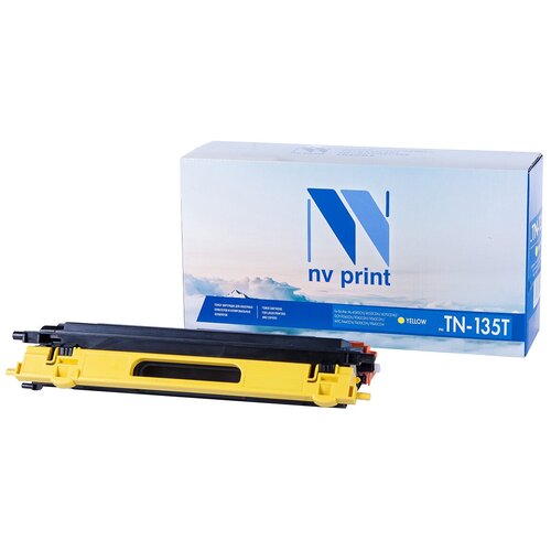 Картридж NV Print TN-135T Yellow для Brother, 4000 стр, желтый картридж nv print tn 135t cyan для brother 4000 стр голубой