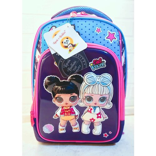Школьный ранец/рюкзак для девочки Куклы ЛОЛ 3D рисунок / Ранец школьный каркасный с ортопедической спинкой