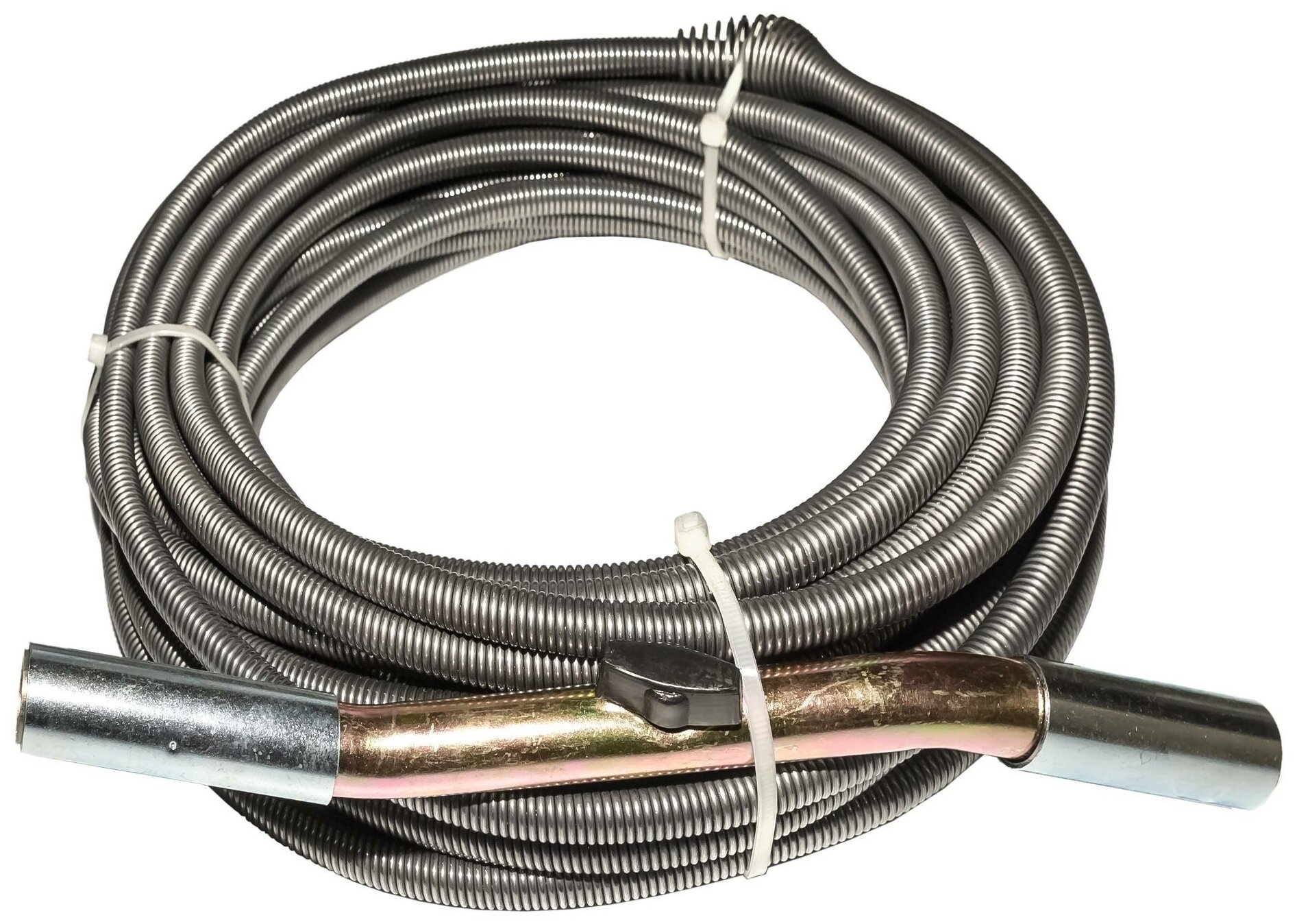 Спираль сантехника с универсальной насадкой для удаления засоров в трубах Ф до 160 мм и длиной до 23 метров CROCODILE 50310-13-23
