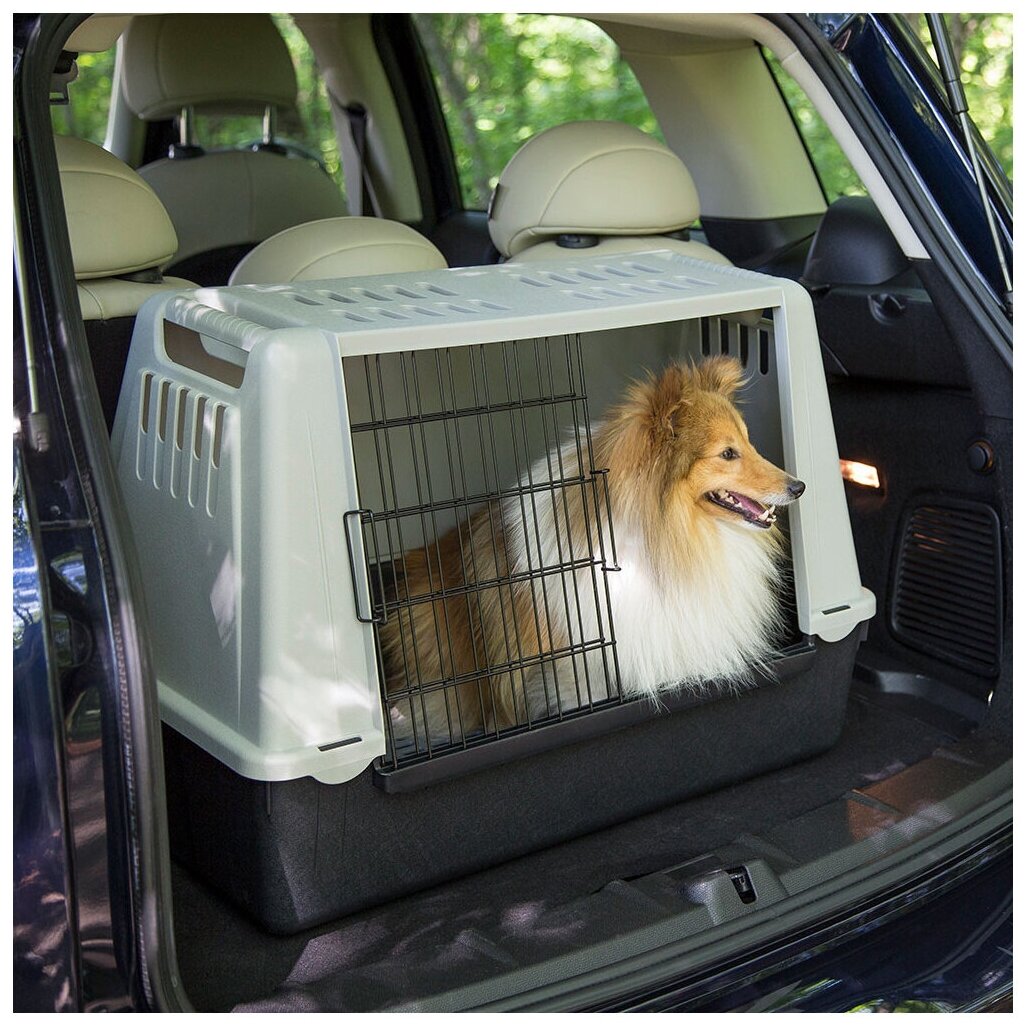 Контейнер FERPLAST ATLAS CAR MINI для перевозки собак в автомобиле 72х41х51 см (1 шт) - фотография № 2