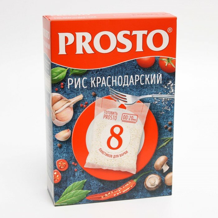 Рис Краснодарский Prosto в варочных пакетиках (8 шт. х 62,5 г), 500 г - фотография № 2
