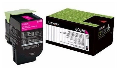 Картридж струйный Lexmark 80C8XM0, Purple