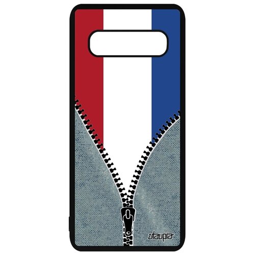 фото Чехол для телефона galaxy s10 plus, "флаг голландии на молнии" государственный патриот utaupia