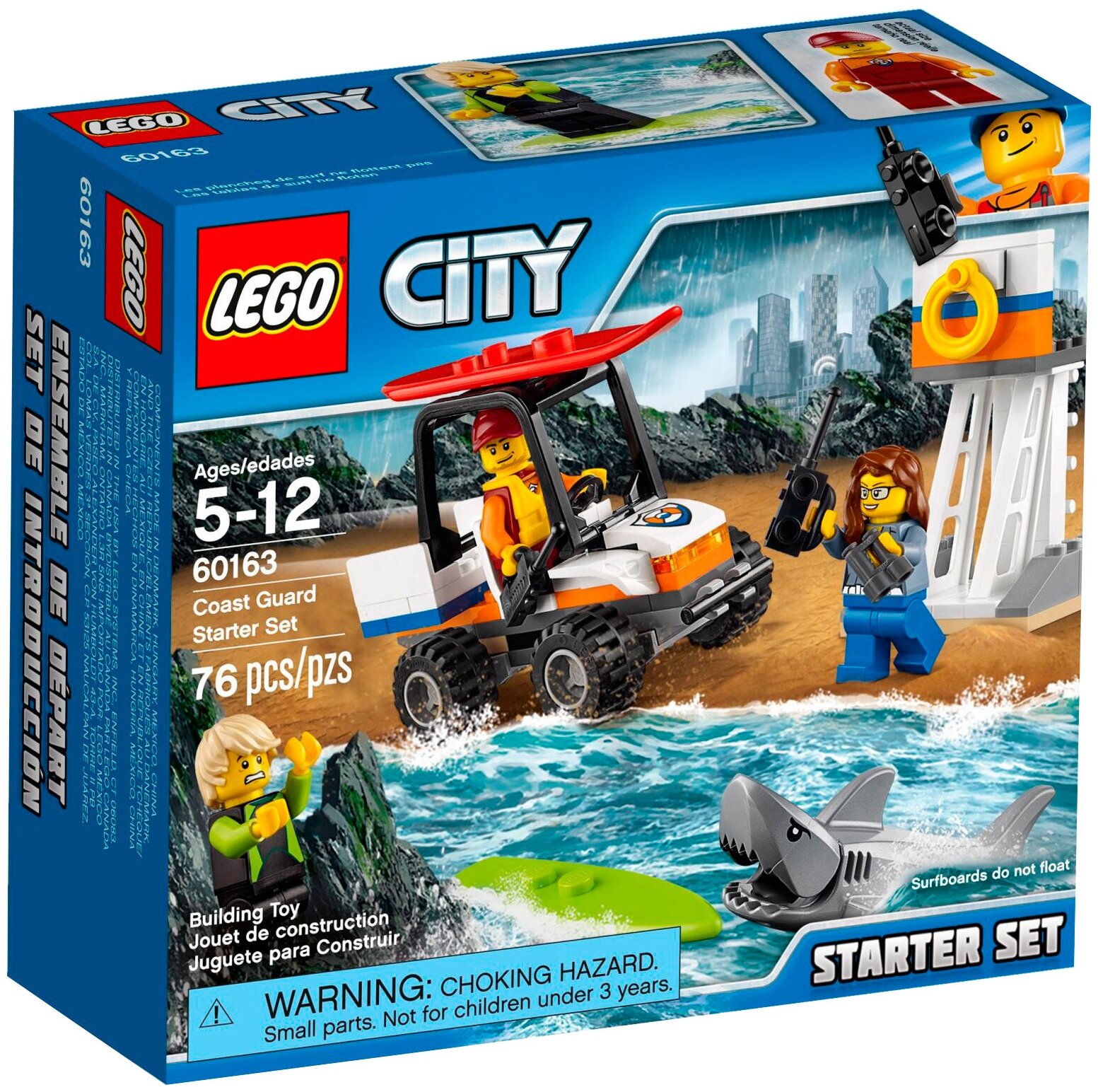 Конструктор LEGO City 60163 Набор для начинающих береговых охранников
