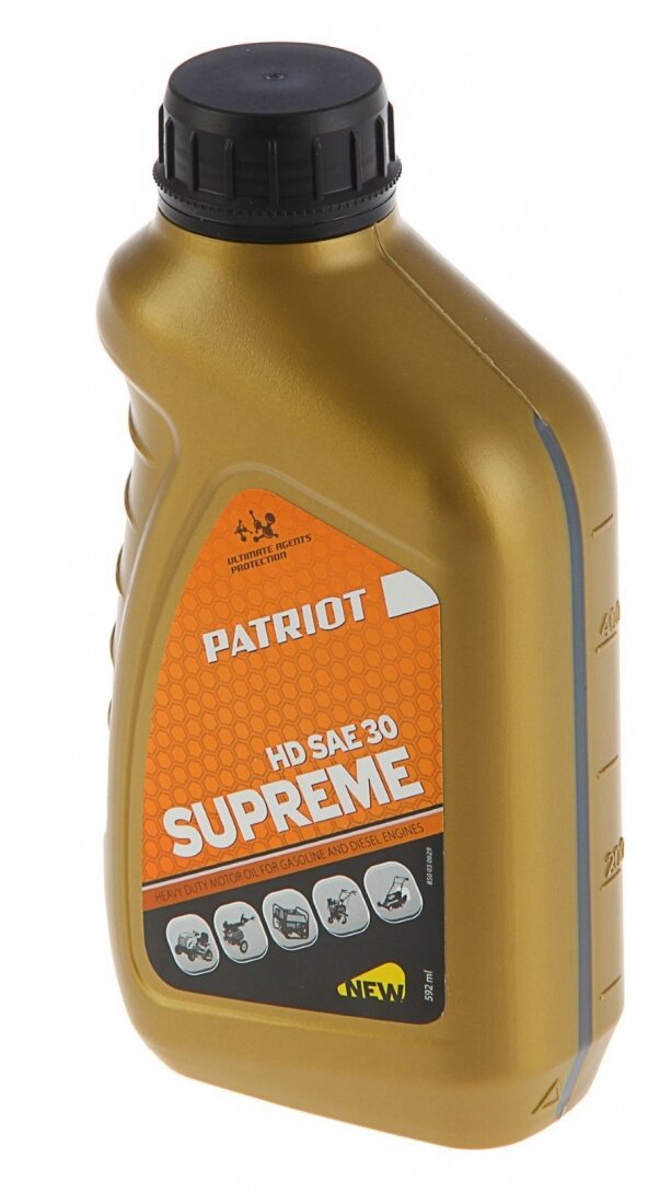 Масло PATRIOT SUPREME HD SAE 30 4T 0,592л. - фотография № 3