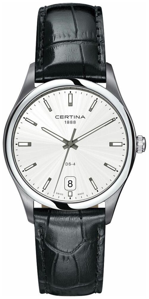 Наручные часы Certina DS 4, серебряный, белый