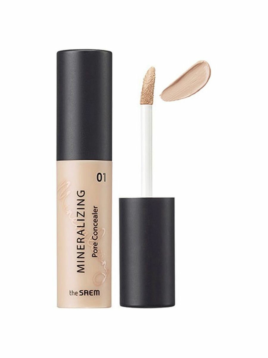 Консилер для маскировки пор 01, 4 мл, Mineralizing Pore Concealer 01 Clear Beige, THE SAEM, 8806164157213