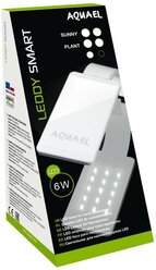 Светильник AQUAEL с креплением 6вт Leddy Smart Led Plant черный, для нано-аквариумов, 8000 К