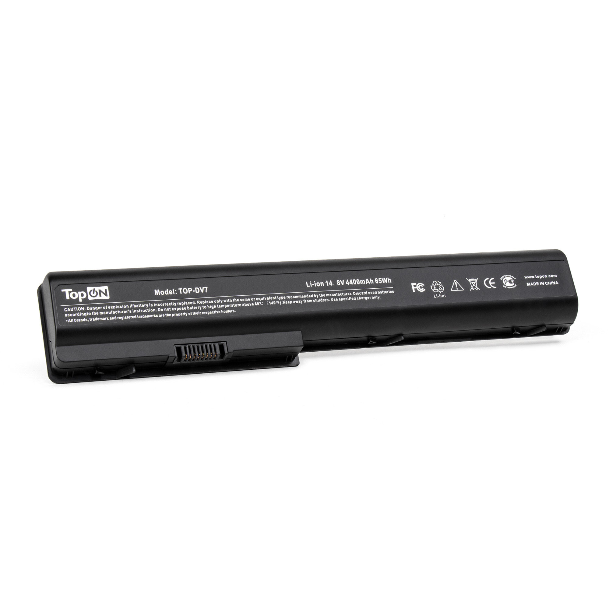 Аккумуляторная батарея TopON TOP-DV7 4400mAh для ноутбуков HP Pavilion DV7 DV8 HDX18 Compaq Presario CQ71-100 CQ71-200 - фото №7