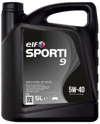 Синтетическое моторное масло ELF Sporti 9 5W-40, 5 л