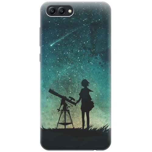 фото Cиликоновый чехол на honor v10 / хонор в10 с принтом "загадай желание" gosso