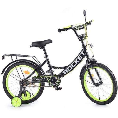 Велосипед детский 2-х колесный 18 ROCKET цвет черный модель 2023 года 760800₽