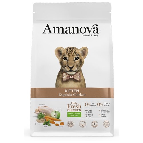 Сухой корм для котят Amanova с курицей 300 г