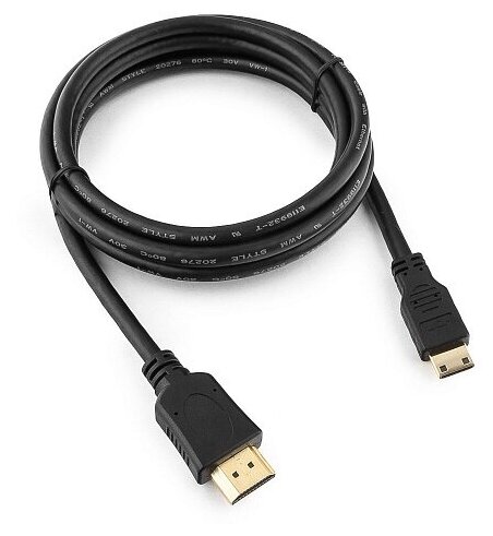 Кабель HDMI-miniHDMI Cablexpert CC-HDMI4C-6 v1.4 19M/19M 1.8м 3D Ethernet черный позол. разъемы экран пакет