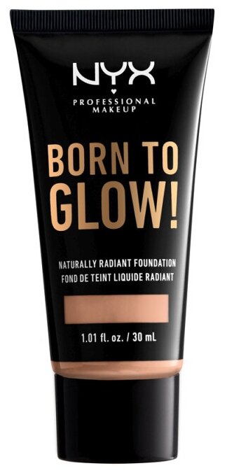 NYX professional makeup Тональный крем Born to glow, 30 мл, оттенок: Medium Buff