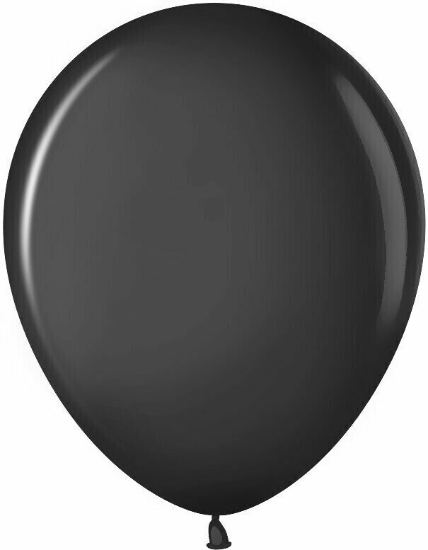 Шарики воздушные (12'/30 см) Черный (899), металлик, 50 шт. набор шаров на праздник