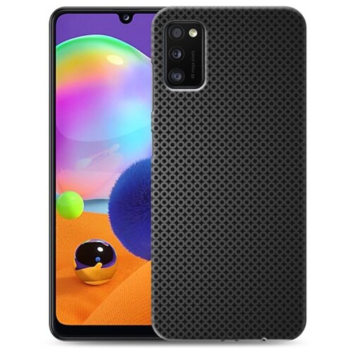 фото Дизайнерский силиконовый чехол для samsung galaxy a41 металл 100gadgets