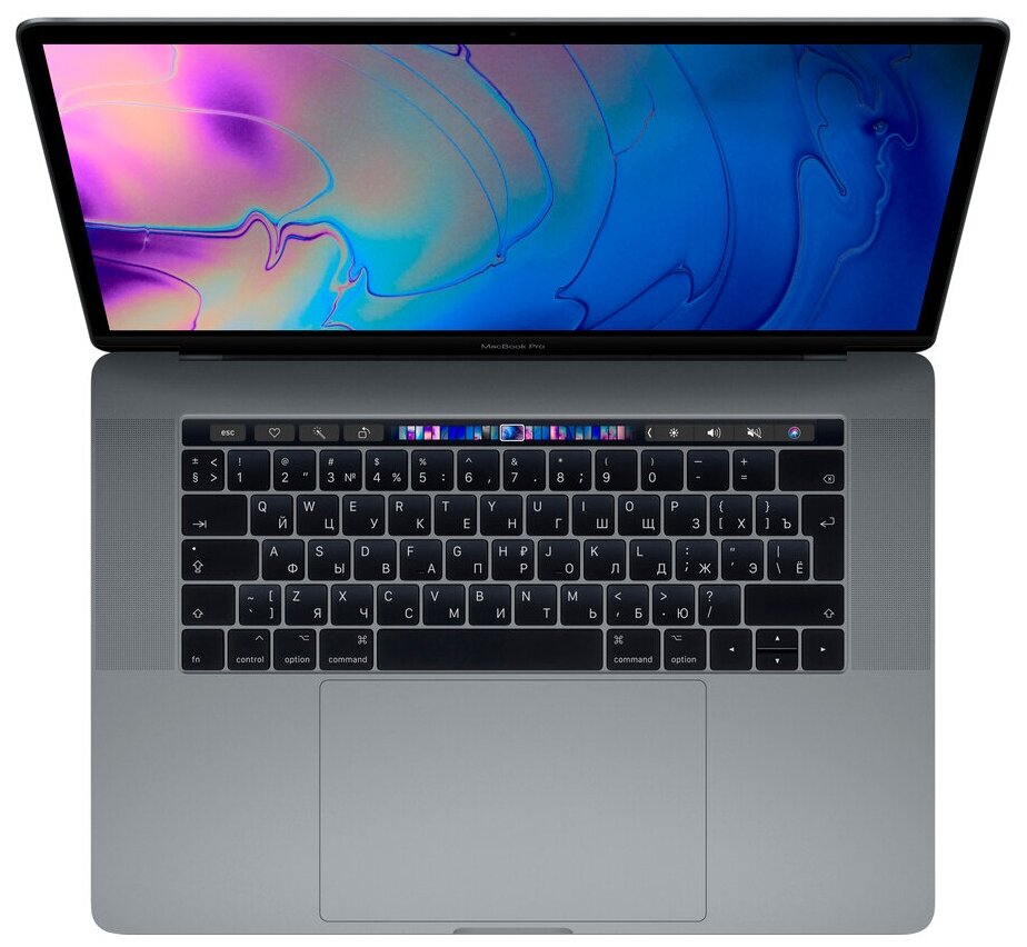 15.4" Ноутбук Apple MacBook Pro 15 Mid 2019 2880x1800, Intel Core i9 2.3 ГГц, RAM 16 ГБ, DDR4, AMD Radeon Pro 560X, macOS, RU, MV912RU/A, серый космос