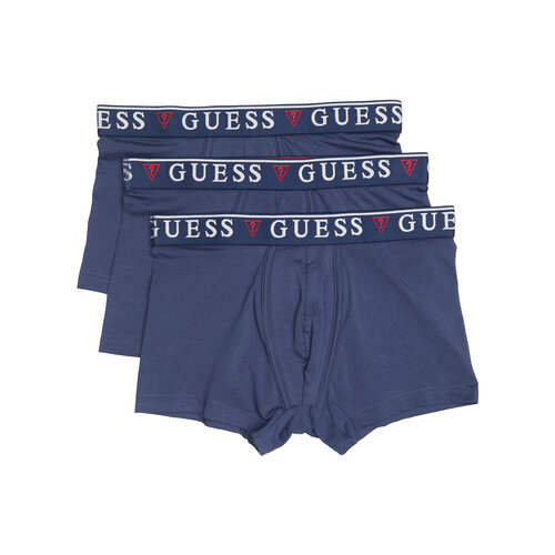 Трусы боксеры GUESS, размер 54/XXL, черный, синий, 3 шт.