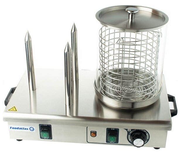 Аппарат для приготовления хот-догов HHD-03 паровой гриль Foodatlas