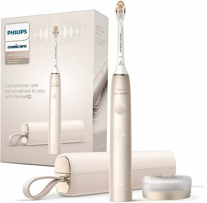 Звуковая зубная щетка Philips Sonicare 9900 Prestige, Champagne