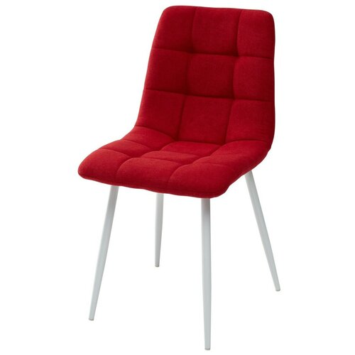 фото Стул chilli uf860-16b красный, ткань/ белый каркас m city