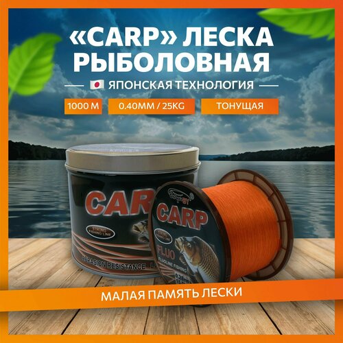 фото Леска для рыбалки монофильная карповая boya by carp 1000 м, 0.40 мм re fish